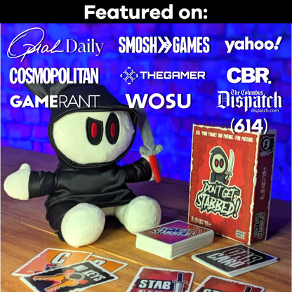 Don't Get Stabbed! Card Game and Plushy Bundle